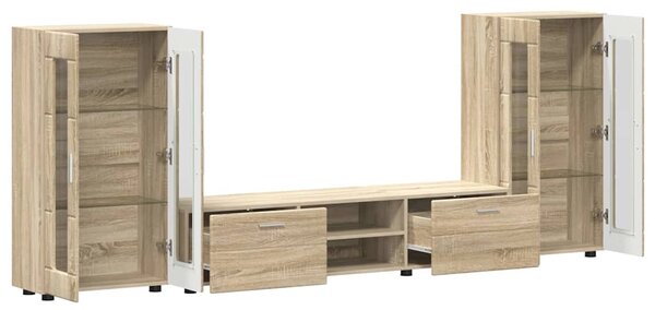Sestava TV skříněk FLORIN 3 ks Sonoma dub Kompozitní dřevo 3397936