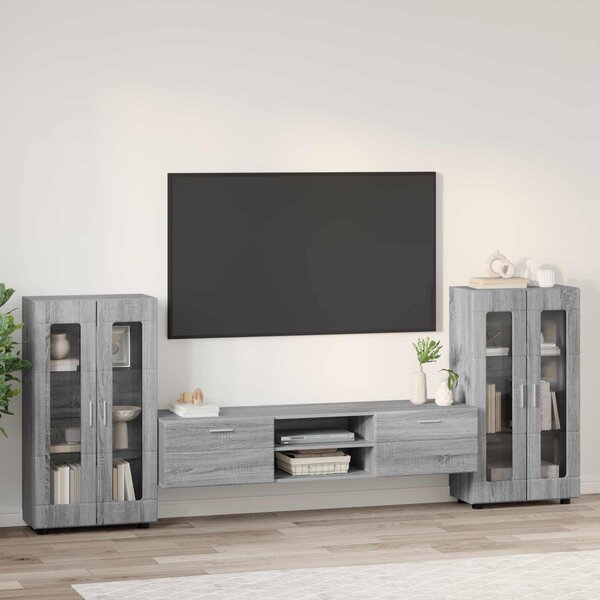 Sestava TV skříněk FLORIN 3 ks Šedá Sonoma Kompozitní dřevo 3397940