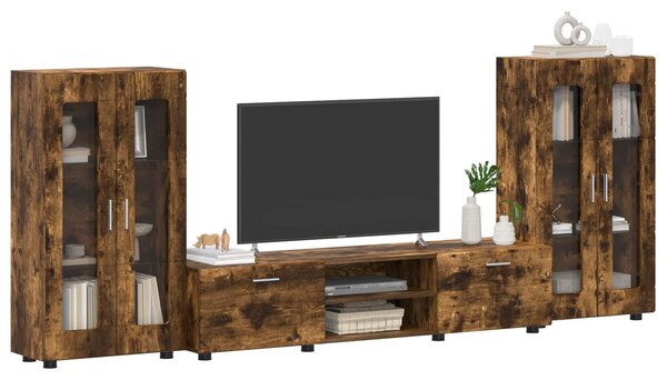 Sestava TV skříněk FLORIN 3 ks Kouřový dub Kompozitní dřevo 3397939