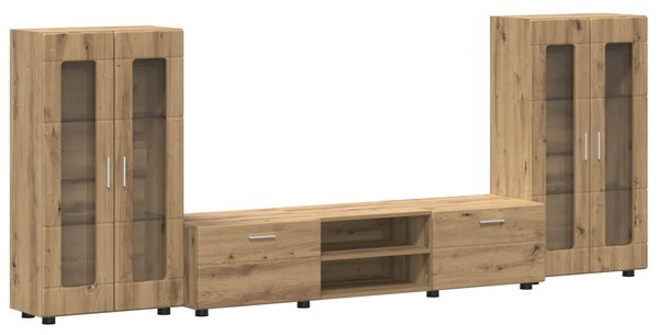 Sestava TV skříněk FLORIN 3 ks Artisanový dub Kompozitní dřevo 3397943