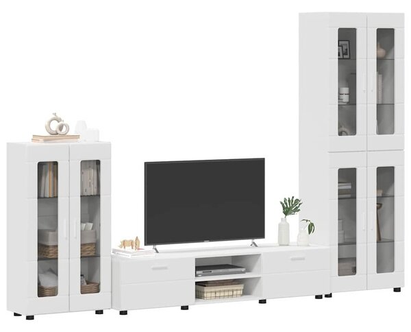 Sestava TV skříněk FLORIN 3 ks Bílá Kompozitní dřevo 3397954