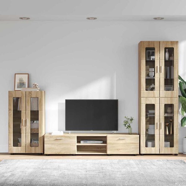 Sestava TV skříněk FLORIN 3 ks Sonoma dub Kompozitní dřevo 3397956