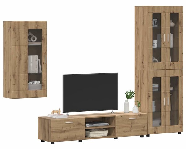 Sestava TV skříněk FLORIN 3 ks Artisanový dub Kompozitní dřevo 3397953