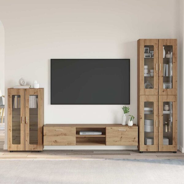 Sestava TV skříněk FLORIN 3 ks Artisanový dub Kompozitní dřevo 3397963