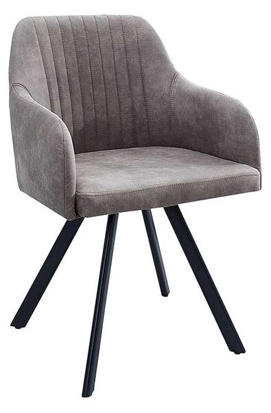 Designové křeslo Mallory hnědo šedé