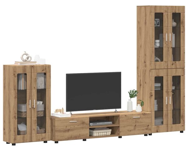 Sestava TV skříněk FLORIN 3 ks Artisanový dub Kompozitní dřevo 3397963