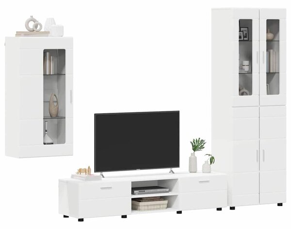Sestava TV skříněk FLORIN 3 ks Bílá Kompozitní dřevo 3397964