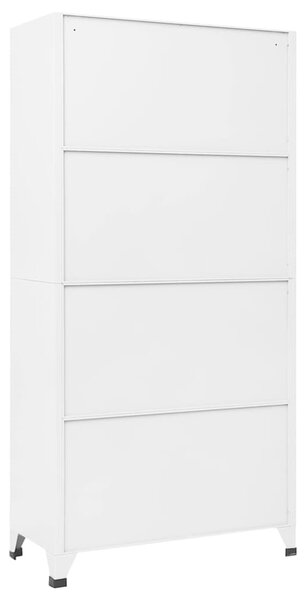 Uzamykatelná skříň světle a tmavě šedá 90 x 40 x 180 cm ocel 339835