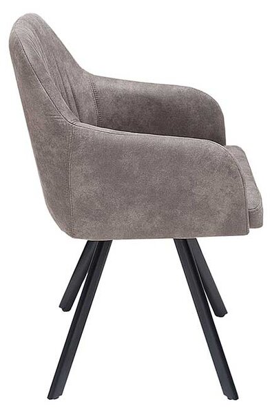 Designové křeslo Mallory hnědo šedé