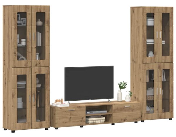 Sestava TV skříněk FLORIN 3 ks Artisanový dub Kompozitní dřevo 3397993