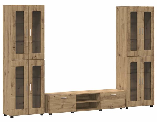 Sestava TV skříněk FLORIN 3 ks Artisanový dub Kompozitní dřevo 3397993