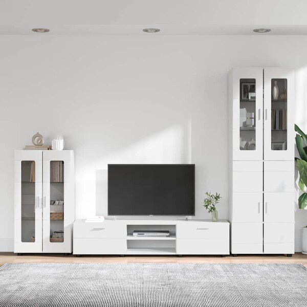 Sestava TV skříněk FLORIN 3 ks Bílá Kompozitní dřevo 3397974