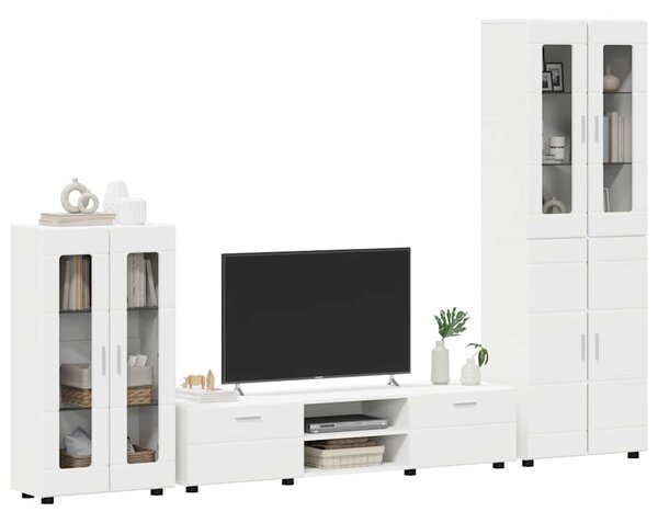 Sestava TV skříněk FLORIN 3 ks Bílá Kompozitní dřevo 3397974