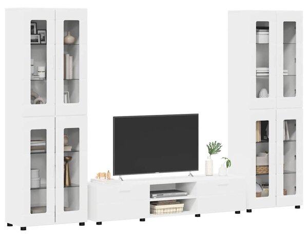 Sestava TV skříněk FLORIN 3 ks Bílá Kompozitní dřevo 3397984