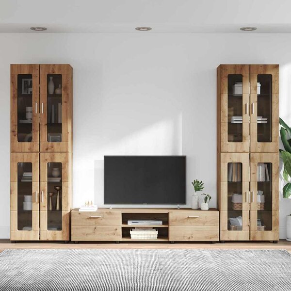 Sestava TV skříněk FLORIN 3 ks Artisanový dub Kompozitní dřevo 3397993