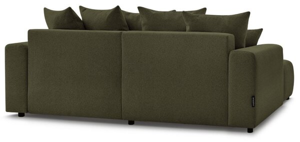 -25 % Dny MOMENTI– Bobochic Paris Zelená rozkládací pohovka Atilla 244 cm, levá
