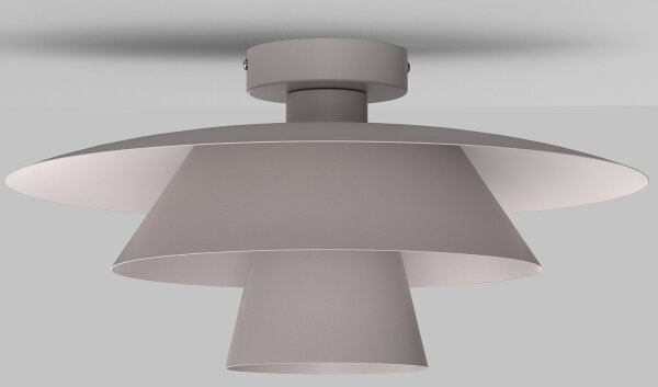 Stropní svítidlo PLATO 1xE27/15W/230V pr. 32 cm krémová