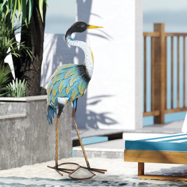 Outsunny Zahradní Figurína, Socha Herona z Kovového Materiálu, Dekorace do Zahrady 63 cm, pro Rybník, Terasu, Trávník, vícebarevná | Aosom