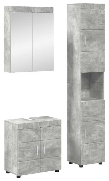 Sada koupelnového nábytku TULUM 3 ks Betonově šedá 3398037
