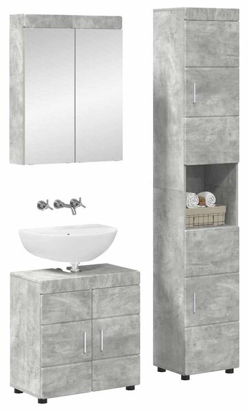Sada koupelnového nábytku TULUM 3 ks Betonově šedá 3398037