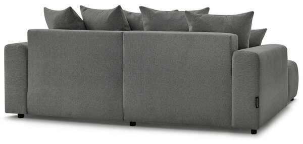 -25 % Dny MOMENTI– Bobochic Paris Tmavě šedá rozkládací pohovka Atilla 244 cm, levá