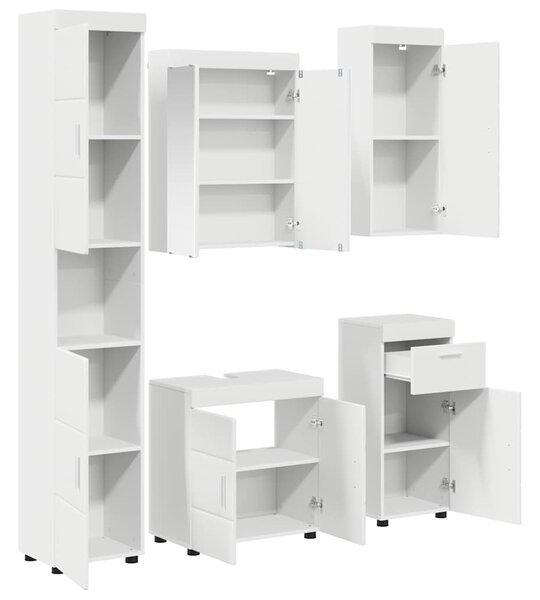 Sada koupelnového nábytku TULUM 5 ks Bílá 60 x 34 x 63 cm 3398054