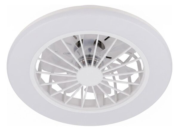 Brilo - LED Stmívatelný stropní ventilátor PAFO LED/24W/230V 3000-6500K bílá+DO