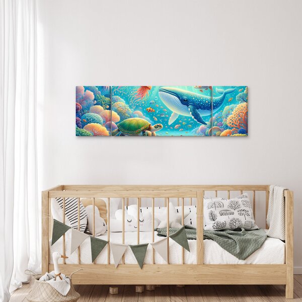Obraz - Svět pod hladinou (170x50 cm)