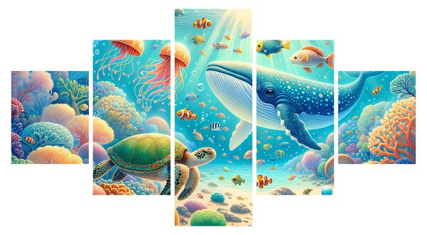 Obraz - Svět pod hladinou (125x70 cm)