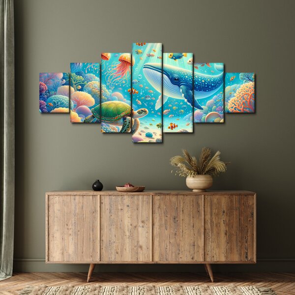 Obraz - Svět pod hladinou (210x100 cm)