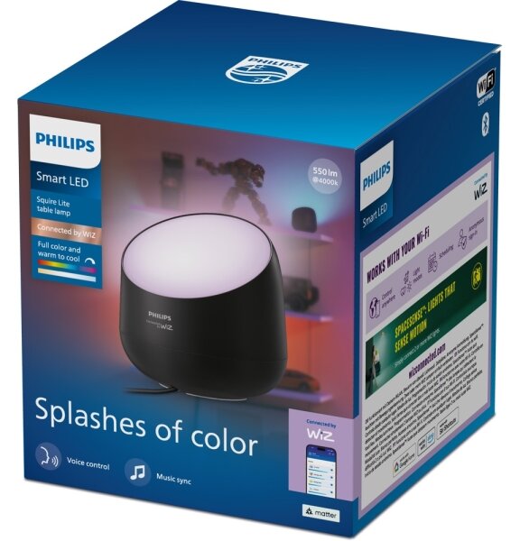Philips -LED RGB+TW Stmív. stolní lampa SMART LED/9W/230V 2200-6500K Wi-Fi