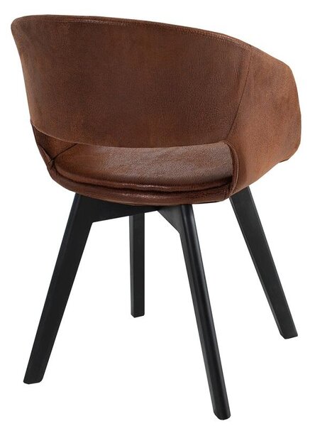 Designová židle Colby antik hnědá