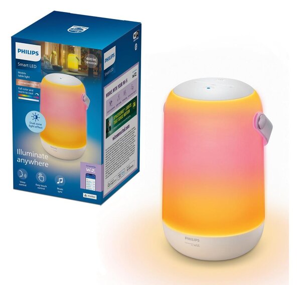 Philips -LED RGBW Stm. přenosná stolní lampa SMART LED/13,5W/3,6V Wi-Fi 1800 mAh
