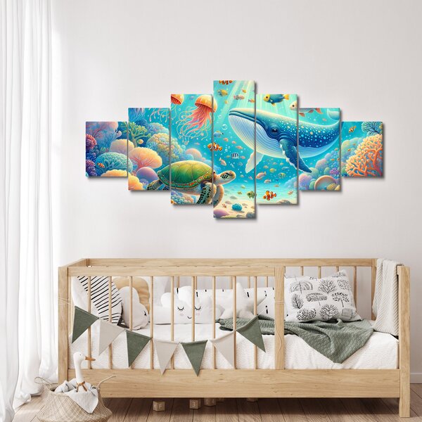 Obraz - Svět pod hladinou (210x100 cm)