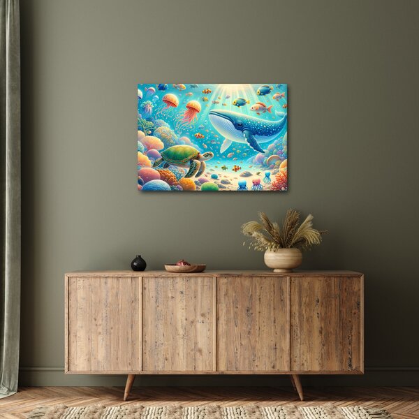 Obraz - Svět pod hladinou (70x50 cm)