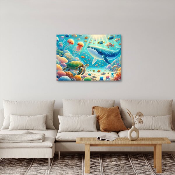 Obraz - Svět pod hladinou (70x50 cm)
