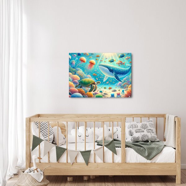 Obraz - Svět pod hladinou (70x50 cm)