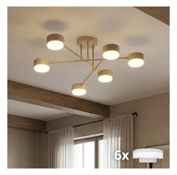Brilagi - LED Přisazený lustr MONO 6xGX53/30W/230V béžová