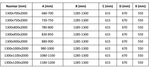 Mexen Velar, sprchový kout s posuvnými dveřmi 130(dveře) x 70(stěna) cm, 8mm čiré sklo, černá matná, 871-130-070-01-70