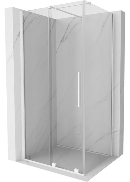 Mexen Velar, sprchový kout s posuvnými dveřmi 100(dveře) x 75(stěna) cm, 8mm čiré sklo, bílá, 871-100-075-01-20