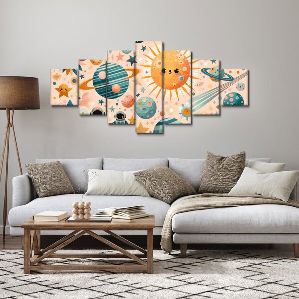 Obraz - Kousky z vesmíru (210x100 cm)