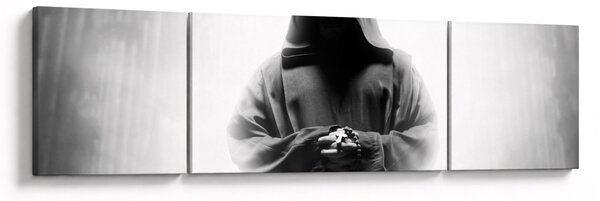 Obraz - Mnich v klášteře (170x50 cm)