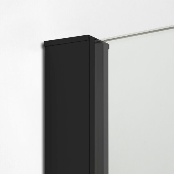 New Trendy New Modus Black sprchová zástěna walk-in 80 cm černá matný/průhledné sklo EXK-0078