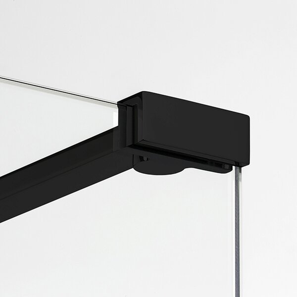 New Trendy New Modus Black sprchová zástěna walk-in 80 cm černá matný/průhledné sklo EXK-0078