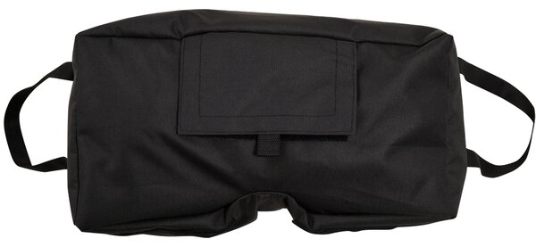 Stojan na slunečník Outsunny - Pískové vaky s lopatkou - 2 x vaky plnitelné 50 kg - Polyester + Plast - Černý - 50 x 25 x 18 cm | Aosom