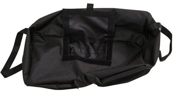 Stojan na slunečník Outsunny - Pískové vaky s lopatkou - 2 x vaky plnitelné 50 kg - Polyester + Plast - Černý - 50 x 25 x 18 cm | Aosom