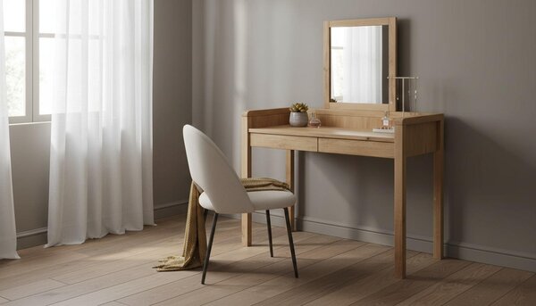 TOALETNÍ STOLEK, divoký dub, 100/45/75-135 cm Linea Natura, Online Only