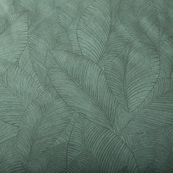 Oboustranná prošívaná deka na postel z mikrovlákna | Zelený listový vzor | Hodinová deka s hedvábným dotykiem 150x200 / 220x240 cm Velikost: 150×200 cm