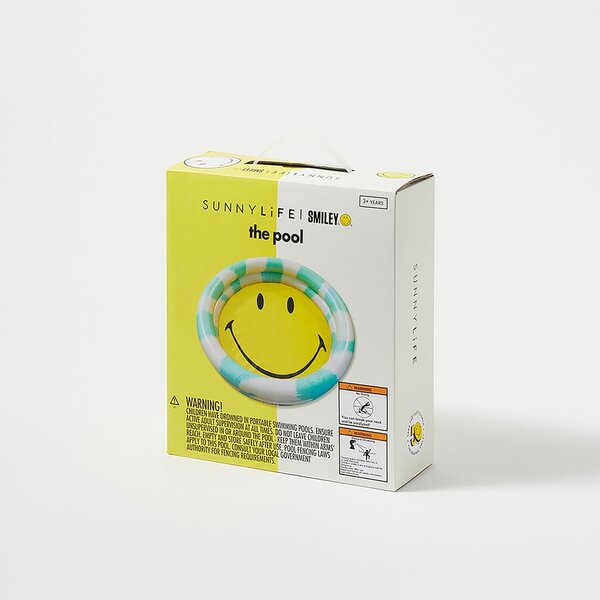 Nafukovací bazén Sunnylife Smiley, ø 165 cm
