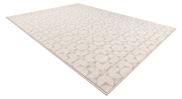 Makro Abra Kusový koberec vlněný ANGEL 7887 52022 Geometrický béžový šedý Rozměr: 80x150 cm